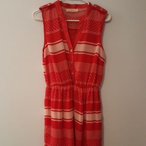 Red Patterned Dress